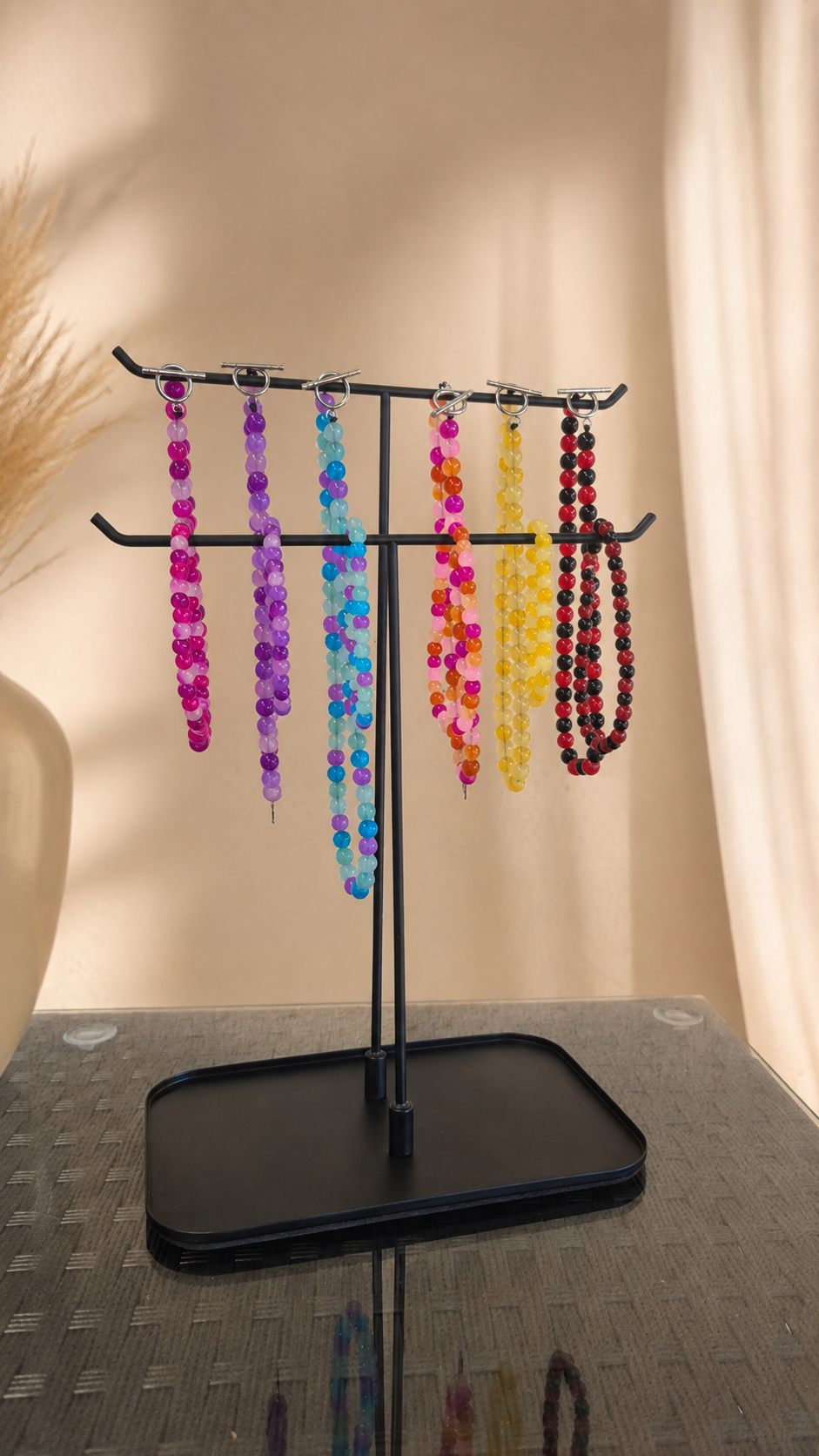 Les colliers en perles de verre