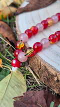 Collier "Feuillage rouge"