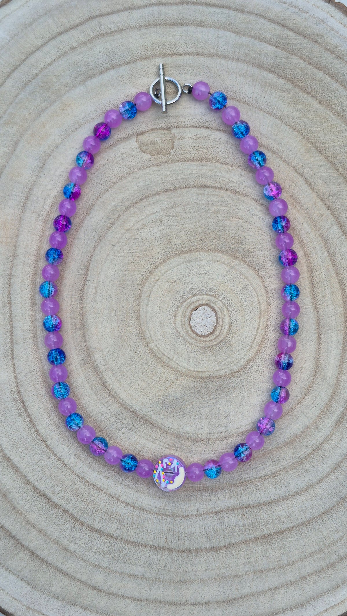 Collier "Donuts Cassis"