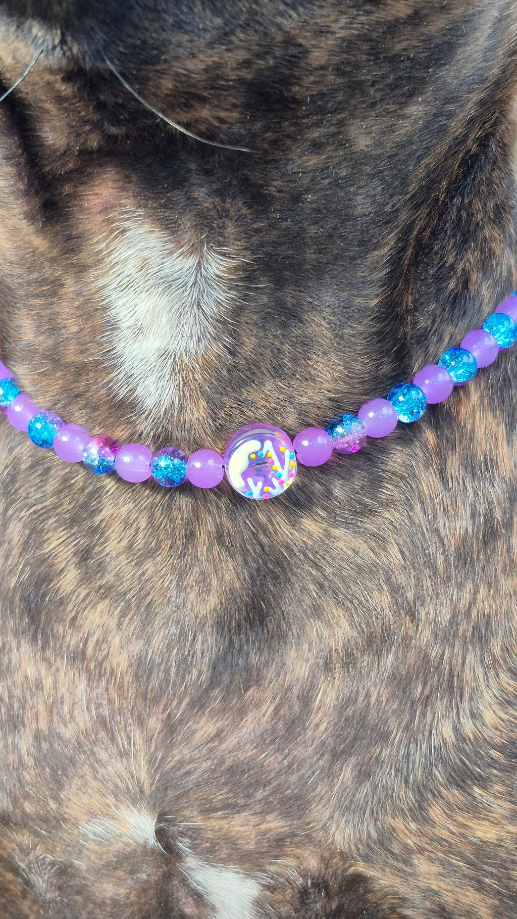 Collier "Donuts Cassis"
