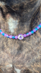 Collier "Donuts Cassis"