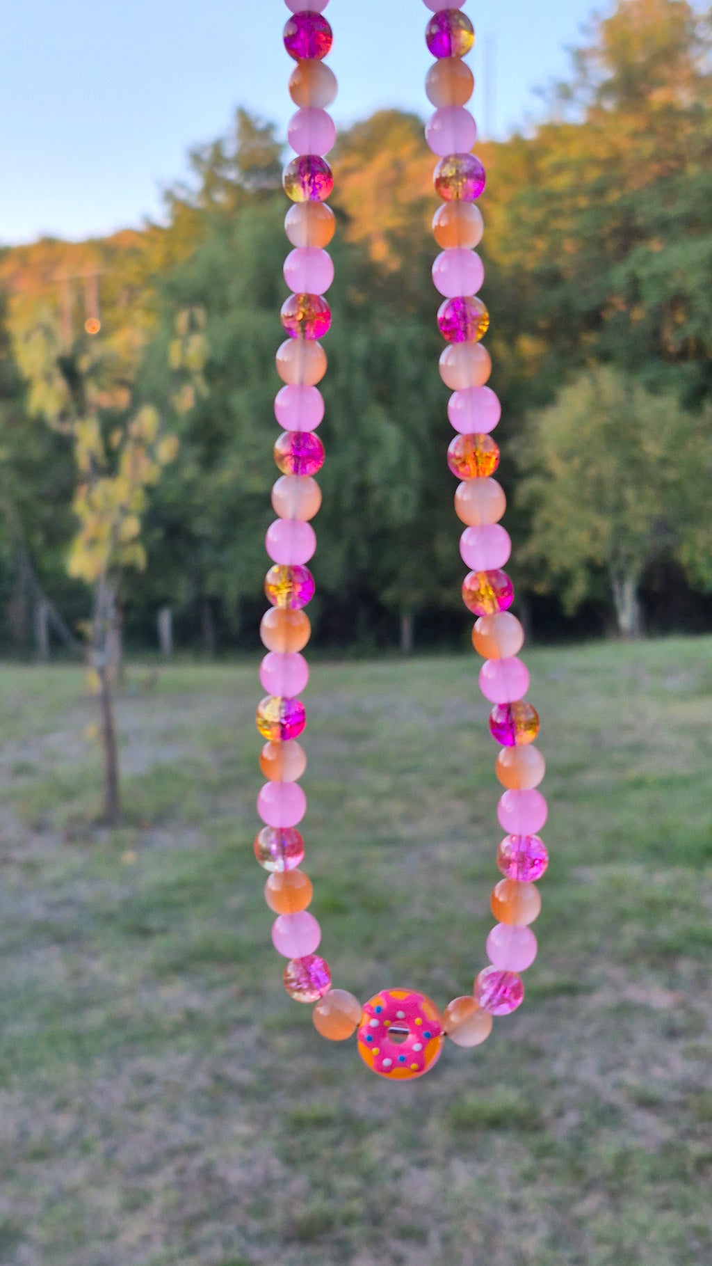 Collier "Donuts Pêche"