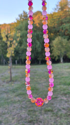 Collier "Donuts Pêche"