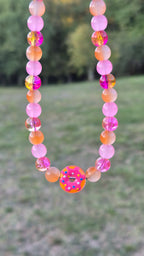 Collier "Donuts Pêche"