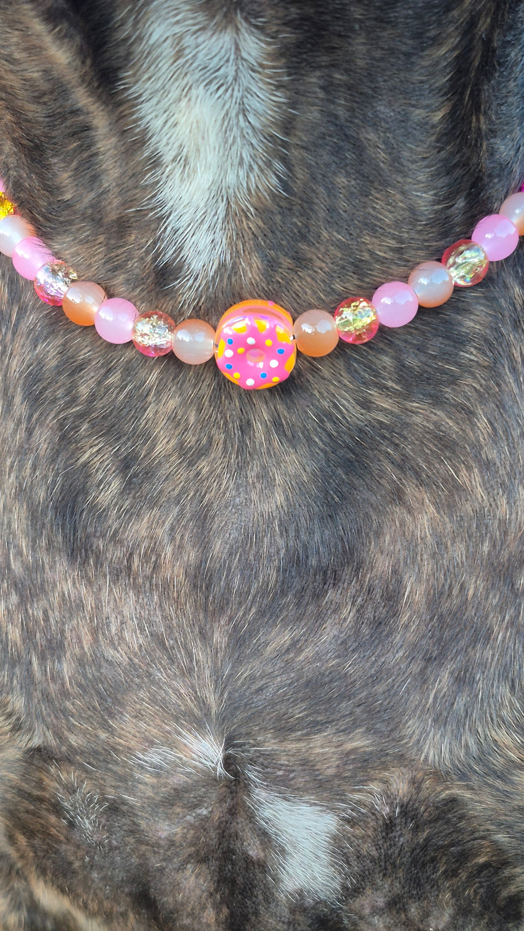Collier "Donuts Pêche"