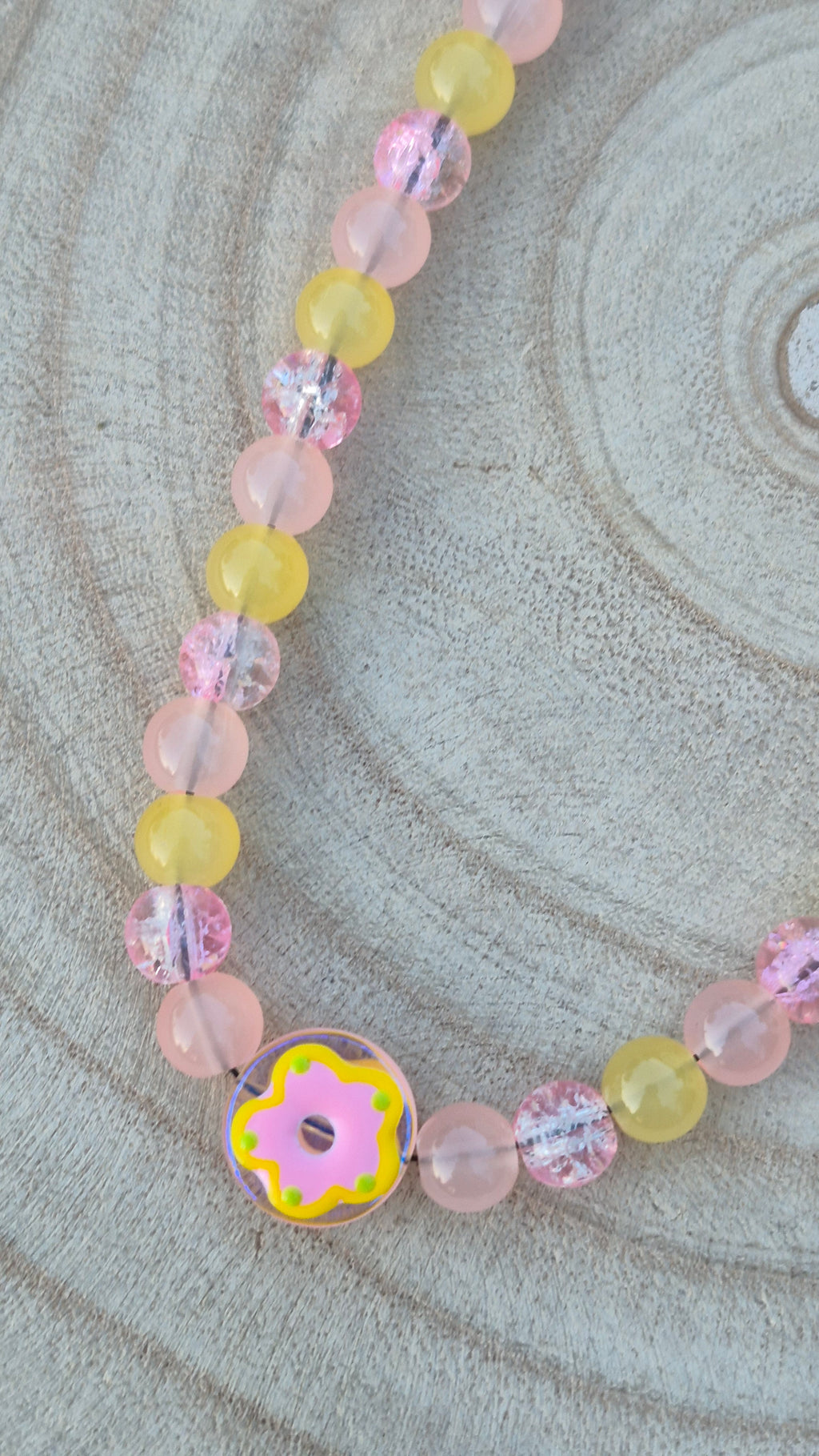 Collier "Donuts Citron"