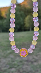 Collier "Donuts Citron"