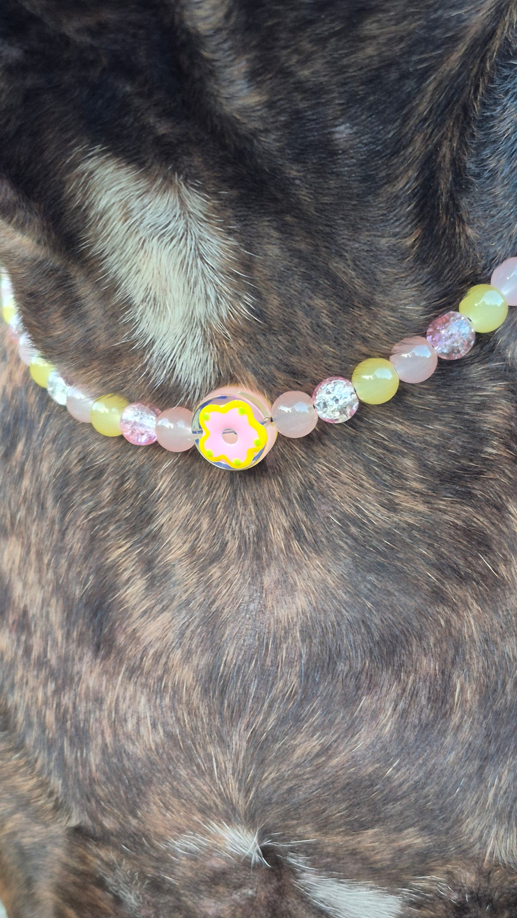 Collier "Donuts Citron"