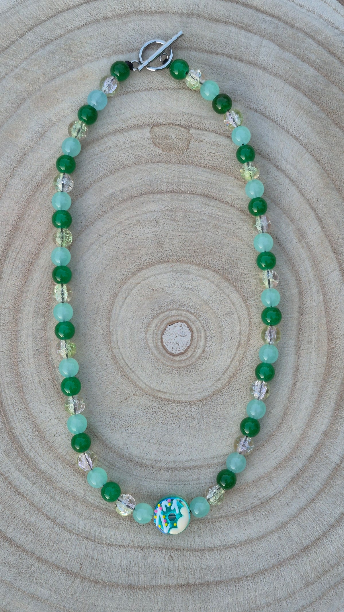 Collier "Donuts Kiwi"