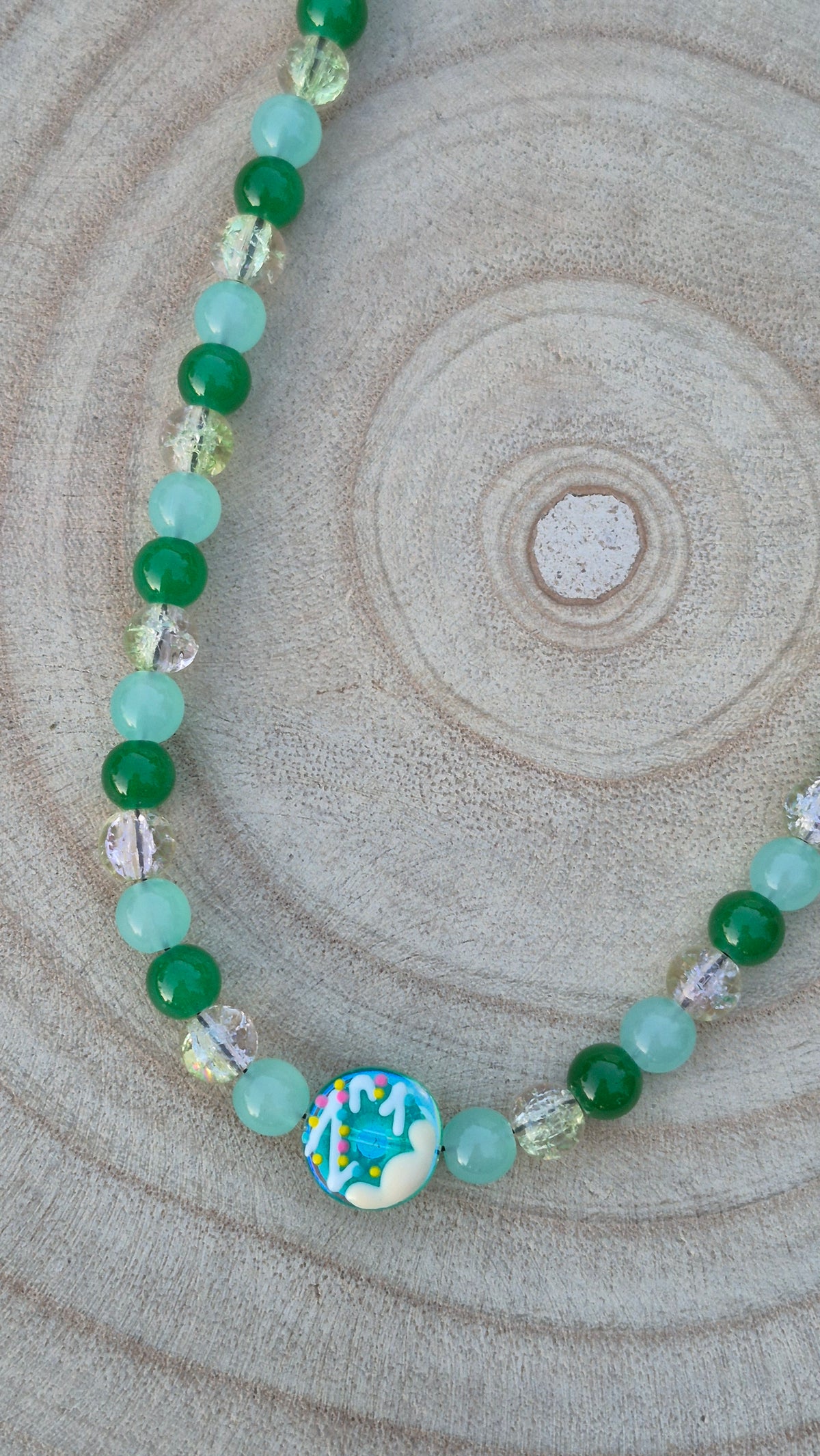 Collier "Donuts Kiwi"