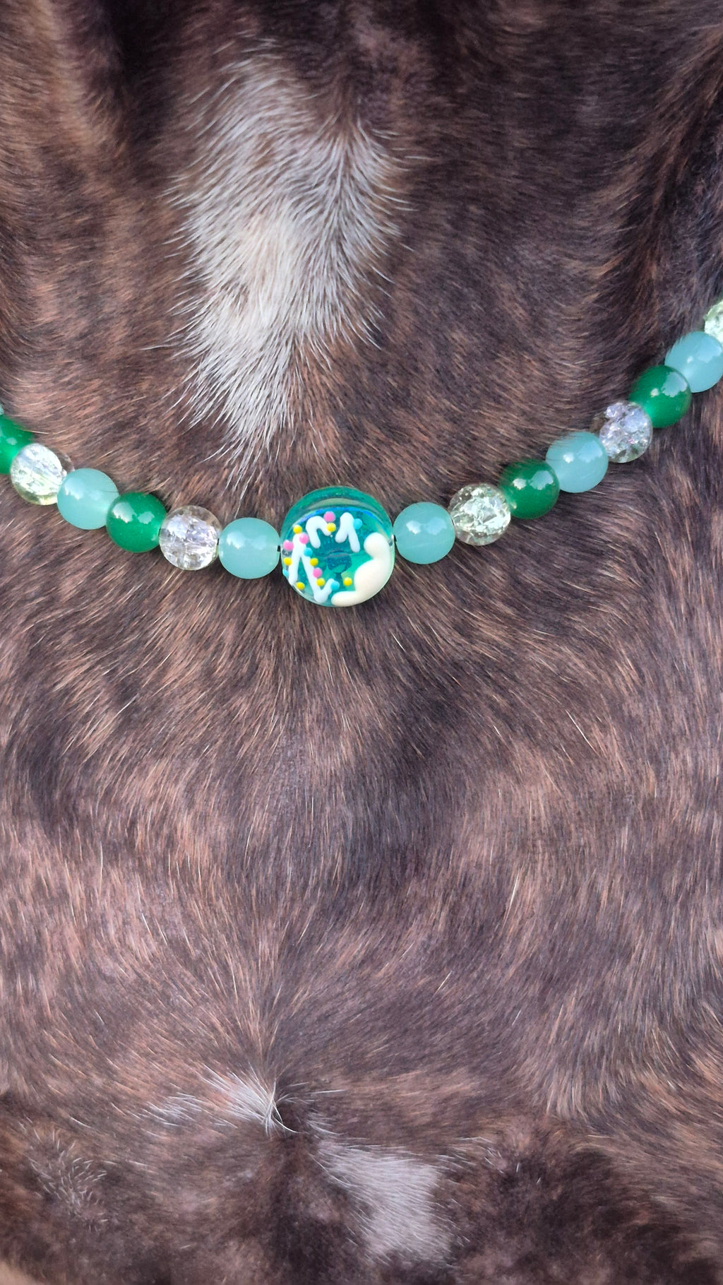 Collier "Donuts Kiwi"