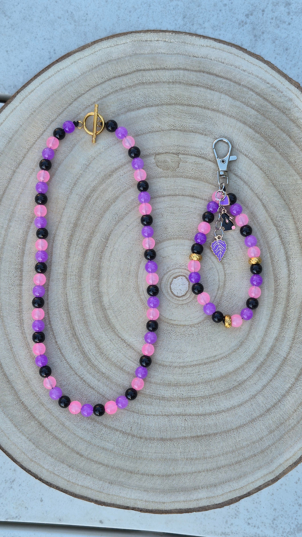 Collier + Porte clé Matchy Matchy