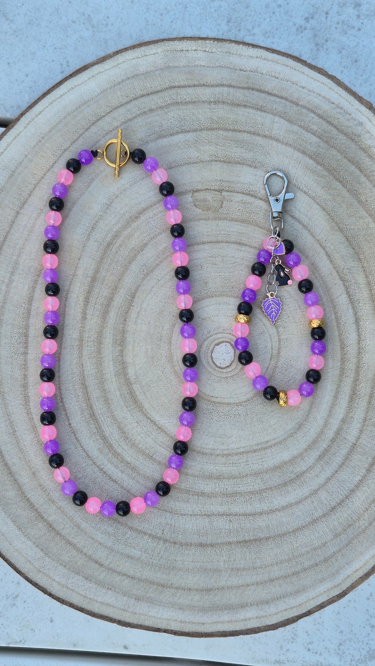 Collier + Porte clé Matchy Matchy