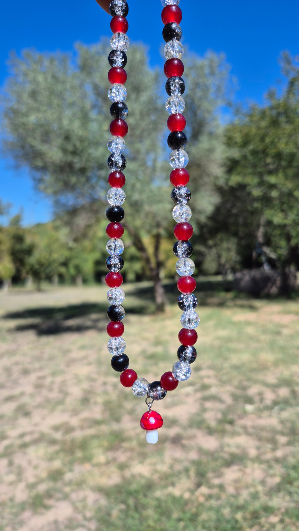 Collier Rouge & Noir