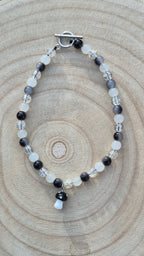 Collier champignon noir