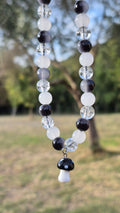 Collier champignon noir