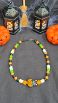 Collier Citrouille et Chat noir